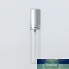 100PCS/Lot 10ml Clear Glass Atomizer Bottle Refillable Colorfull Aluminum Cap Spray Perfume Bottle Travel Container