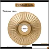 Tool Parts Tools Home Garden Round Wood Grinding Wheel Abrasive Disc Angle Grinder Carbide Coating 16Mm 58 Bore Sha Sanding Carvin6229048