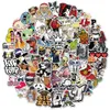 50 stcs Cool Rock Band Hip Hop Meme Stickers Aesthetic voor laptop gitaar waterdichte graffiti -sticker sticker