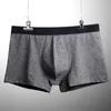 4st/Lot Mäns underkläder Boxare andningsbara bomullsboxare Solid underbyxor Bekväma manliga trosor Shorts Boxer Homme 220505