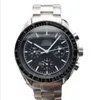 Chronograph SuperClone Watch Watches Wristwatch Luxury Designer Specialerbjudande Stål Band Waterproof Sport Wrist Automatic Chronograph 7750
