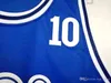 Xflsp cibona zagreb college drazen petrovic jersey 10 män lag färg blå universitet petrovisk basket basket jersey enhetlig andningsbar bra kvalitet