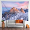 Snow Mountain Sunset Carpet Home Livingroon Bedroom Decor Beach Table Yoga Mat Wall Hanging Decoraiton J220804