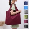 Folding Nylon Shopping Bag Foldable Thick Oxford Reusable Big Eco Grocery Totes Friendly Supermarket Waterproof Home CCE13581