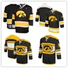 Aangepaste Iowa Hawkeyes NCAA College Jerseys Men's Custom Elke naam Elk nummer Goede kwaliteit Ice Hockey Cheap Jersey S-4XL