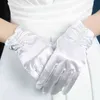 Koreaanse vrouwen trouwjurk korte volle vinger zonnebrandhandschoenen