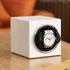 Scatole per orologi Custodie per scatole di alta qualità Moda Mini Vertical Single Winder Matte Paint Baking Automatic Storage Box Deli22