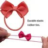 50 Pcs 2 Inch Tiny Hair Bows Elastic Ties Grosgrain Ribbon Bows Ponytail Holder Hair Accessories for Infants Toddlers Kids In Pa AA220323