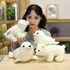 CM Cute Ocean Animal Seal Cuddle Lovely Panda Polar Bear Doll Plexhed Sea Lion Toy Kawaii Gift Home Decor J220704