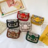 أحرف كلاسيكية أكياس الكتف كتف الأطفال محفظة عملة مع مصمم الأزياء سلسلة Messager Crossbody Bag Pu Leather Mini Pouch Bright