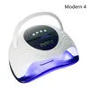 Nxy Modern1 Uv Gel Nail Lamp Led Dryer Lcd Display Ice s Curing Polish Two Hands 42pcs Beads with Fan 220624