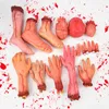 Horror Halloween Party Requisiten Bloody Hand Haunted House Dekoration gefälschte Handfinger Bein Fuß Herz Halloween Wohnkulturbedarf