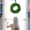 Decoratieve bloemen kransen buxuskrans groene slinger plastic kunstmatige groene deur hanger bruiloft decoratie benodigdheden