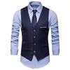 Dress S for Men Slim Fits Męskie garnitur męski kamizelka Gilet Homme Casual Sleveless Formal Business Vest Chaleco Hombre 220705