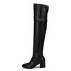 Fitwee Fashion Autumn Womens Knight Over Knee Woth Boots Women New High Heels Shoes Woman بالإضافة إلى حجم 3248 Y200115