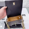 Vintage metalowa torba łańcuchowa klasyczna pikowana torebka Wysokiej jakości klapa srebrna sprzęt damski moda moda