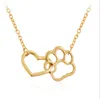 CANW CAW PAW Peach Heart Collana femmina Female Hollove Clavicle Chain Gente di regalo con la collana di gioielli