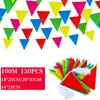 Party Decoration Colors Pennant Banner Flags Bunting Flag String For Birthday Wedding Hanging Garland DecorationParty