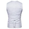 Men's Vests White Paisley Double Breasted Dress Suit Vest Men 2022 Brand Slim men's wear Grom Prom Waistcoat Gilet Costume XXL