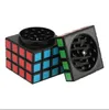 Smoke Grinder Creative Rubik's Cube Four -Layer Zink Eloy Color Smoking Set Wholesale 58mm - 58mm