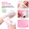 Exfoliating Mesh Soap Pouch Saver Bag Foam Net For Shower Body Scrubber Facial Cleaning Tool Pocket Loofah Bath Spa Bubble With Drawstring