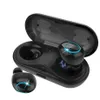 Q18 Invisible Mini Bluetooth Headset Wireless Earphones Stereo Earbuds with Charging box for phone222y