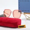 Fashion Sunglasses Summer Designer Sun Glasses Men Women Ornamental Letters Adumbral Full Frame Trendy Eyewear 5 Colors