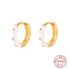 Hoop Huggie Color Simple Email Drop Oil Oolbellen voor vrouwen 925 Sterling Silver Hoops Pendientes Plata Piercing Gouden Jewelryhoop Kirs22