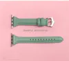 Slim Skinny Watchband Leather Strap for Apple Watch Band 38mm 40mm 41mm 42mm 44mm 45mm iWatch Series 7 SE 6 5 4 3 2 1 Replacement Wristband