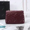 Sacs de créateurs de qualité supérieure LOULOU Sacs à bandoulière en cuir matelassé en Y Mode Femmes Sacs à main Crossbady Flap Fermeture magnétique Purs278C