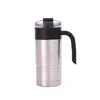 Bicchiere in acciaio inossidabile con manico Cooler Cold Bottle Cup Business Office Gift Mug Tazze con isolamento sottovuoto