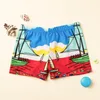 Strand badkleding shorts voor jongens zomer duiken zwemkleding cartoon geprinte peuter babyjoch kind zwemmen trunks zwempak2021