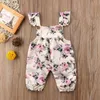 Emmababy Fashion Summer Girl Jumpsuits 0-24m US Newborn Toddler Baby Girls Floral Print Romper Overalls Casual Outfit Clothes G220521