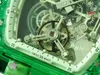 JB Classic klocka RM56-01 är utrustad med schweizisk standard manuell on-chain Tourbillon urverk safirkristall boett naturgummi klockband