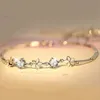 Bracelets de charme Trendy Lady Silver 925 para Women Party Accessories Moda Moda de zircônia cúbica Clover Girl Birthday Jóias Kent22