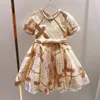 Luxury Kids Girls paljettklänningar Baby Girl Princess Party Dress Summer Children Outwear Clothing