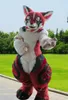 Pelliccia lunga Husky Dog Fox Mascot Costume Fursuit Halloween Suit New Furry Suit Cartoon Outfits