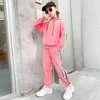 Clothing Sets Fashion Kids Clothes Sportswear For Girls 4 5 6 7 8 9 10 11 12 13 Years Tracksuit Spring Autumn Hoodies Sweat Pants 7427775