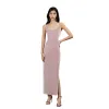 Ny ankomst 7 Styles Criss-Cross Bridesmaid klänningar Kvinnor Backless Spaghetti Strap Formal Wedding Party Gowns Split Side Sexig klänning CPS301