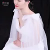 Bow Sequined Bridal Detachable Wraps White Ivory Women Capes Jackets For Wedding Party Bride Accessories CL0482