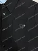 22SS Vestes de vêtements de sport d'automne mince en cuir en nylon Triangle en métal label vêtements de streetwear couches masculines vêtements noirs blanc mxl9703427