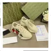 Luxury designer women sneakers flower running men shoes casual flat shoe top quality sport real leather lace up size 35-42