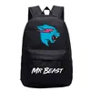 Mr Beast Lightning Cat Cat Backpack per ragazzi Girls Cartoon Book Bag for School Students Knapsack Teens Travel Laptop Borten Mochila5616112