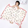 Infant Bath Towels Printed Muslin Home Textile Four-Layer Bamboo Cotton Gauze Towel Wrapped By INS Baby Blanket 27 Designs GCA13109