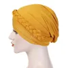 Indien Muslim Hijab Cancer Chemo Cap Braid Beads Turban Headscarf Islamic Head Wrap Lady Beanie Bonnet Hair Loss Cover