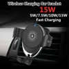 Caricabatterie wireless per auto Qi da 10 W per APPLE IPHONE Samsung S10 S9 Supporto per telefono per auto con ricarica wireless veloce da 15 W