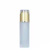 30ml 40ml 50ml 60ml 80ml 100ml Frostat glasflaska Tom kosmetisk behållare Lotion Spray Pump Flaskor Kosmetika Sn4512