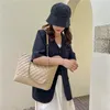 Khaki-Tragetaschen für Damen, Designer-Gitter-Umhängetasche, weiblich, große Leder-Karo-Handtaschen
