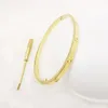 Designer Bractelet 18K позолоченные мужские алмазные браслеты 4 мм 6 мм 7 мм женщины из нержавеющей стали винтовые отвертки браслеты подарочные украшения браслеты браслеты браслетов