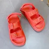 Designer-Designer Sandalen Vrouwen Rubber Sandaal Jelly Platform Slippers Snoep Kleur Platte Slipper Verstelbare Gesp Schoenen Double G met Doos